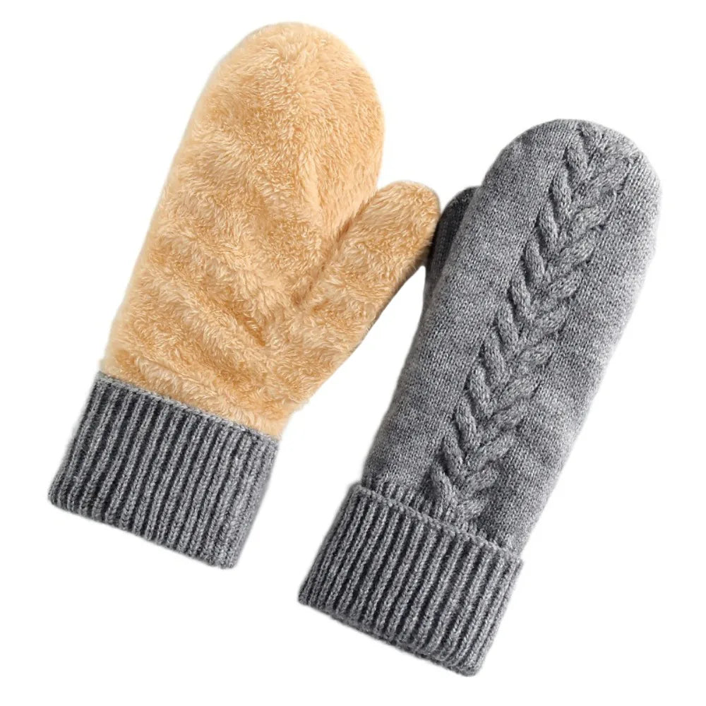 Cozy Knit Winter Gloves with Soft Insulation & Foldable Cuffs for Women | Thomler