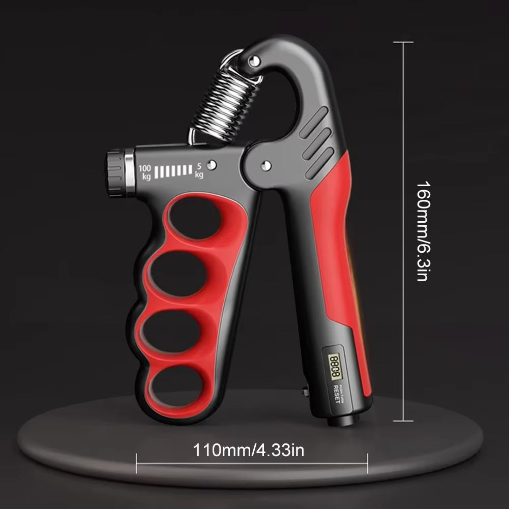 Adjustable Hand Grip Strengthener with Counter Up to 220 lbs Resistance for Forearm Training & Grip Workout at Home or Gym | Thomler