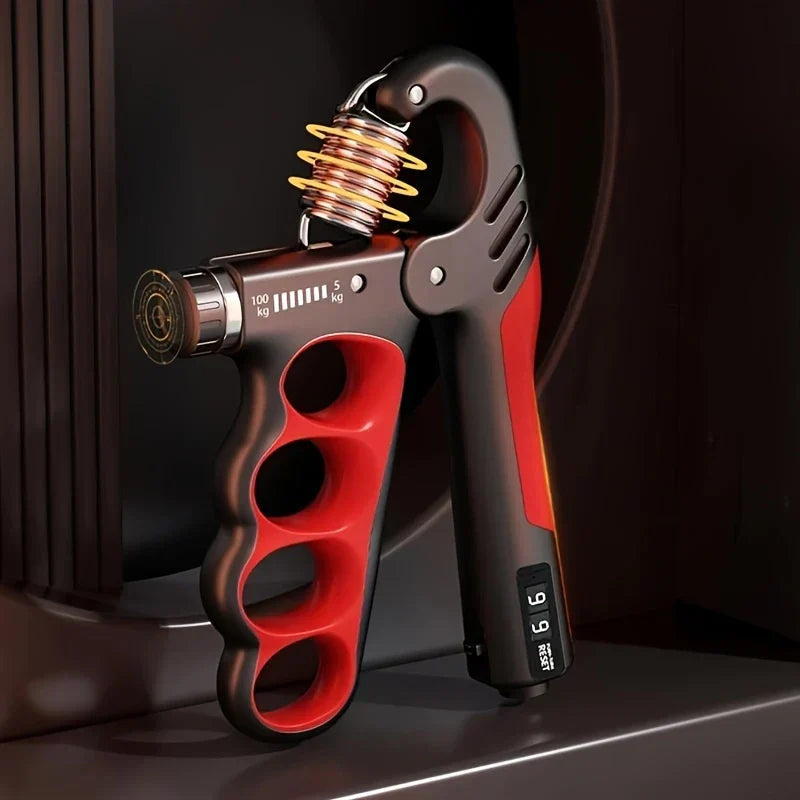 Adjustable Hand Grip Strengthener with Counter Up to 220 lbs Resistance for Forearm Training & Grip Workout at Home or Gym | Thomler