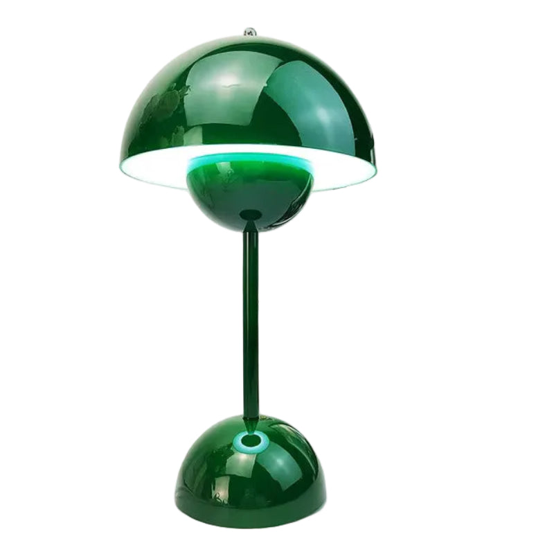 Rechargeable Cordless Table Lamp with Touch Dimmer – 3 Brightness Levels, Warm LED Light, Retro Flower Design for Bedside, Living Room & | Thomler