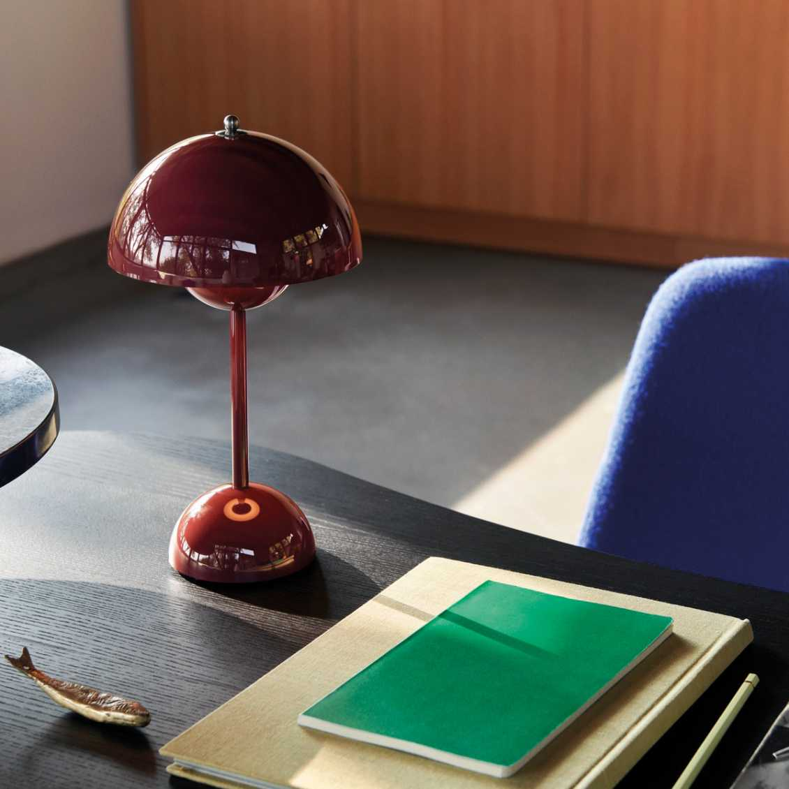 Table Lamp ABS PC USB Rechargeable 2000mAh Green Bedside Desk Wireless LED Mushroom Light | Thomler