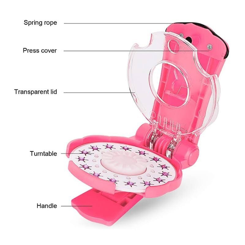 Self-Adhesive Gem Applicator Tool for Quick Hair Decoration with Reusable Sparkle Jewelry Crystals for Kids and Adults | Thomler
