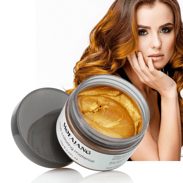 Temporary Hair Color Styling Wax - Washable Hair Dye for Bold Looks - 4.2 oz Jar | Thomler