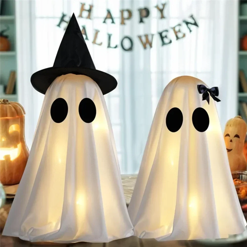 Spooky Spirit Decoration Duo – Tabletop Boo Figures for October Festivities | Thomler