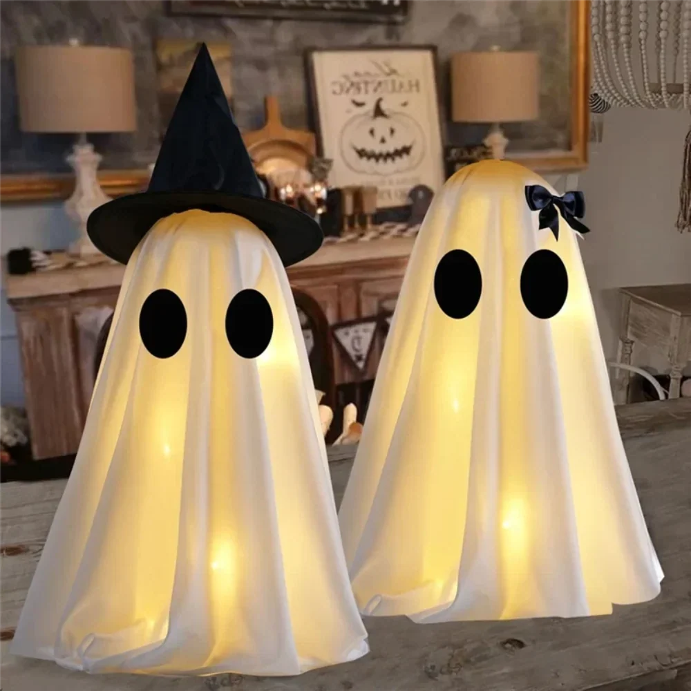 Spooky Spirit Decoration Duo – Tabletop Boo Figures for October Festivities | Thomler
