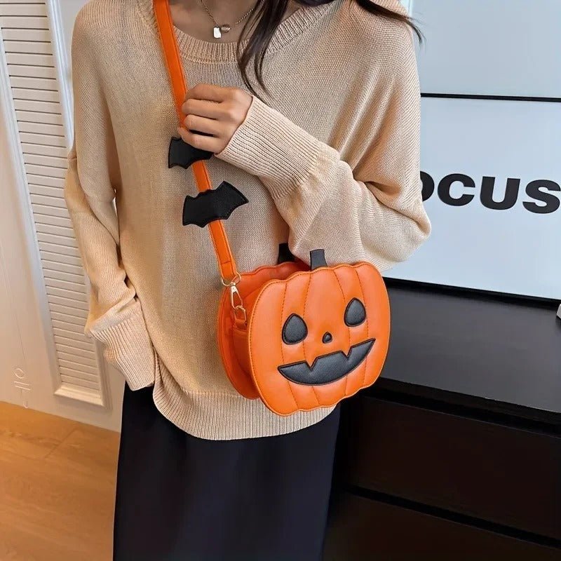 Festive Gourd Shoulder Bag – Seasonal Fashion Accessory with Adjustable Strap | Thomler