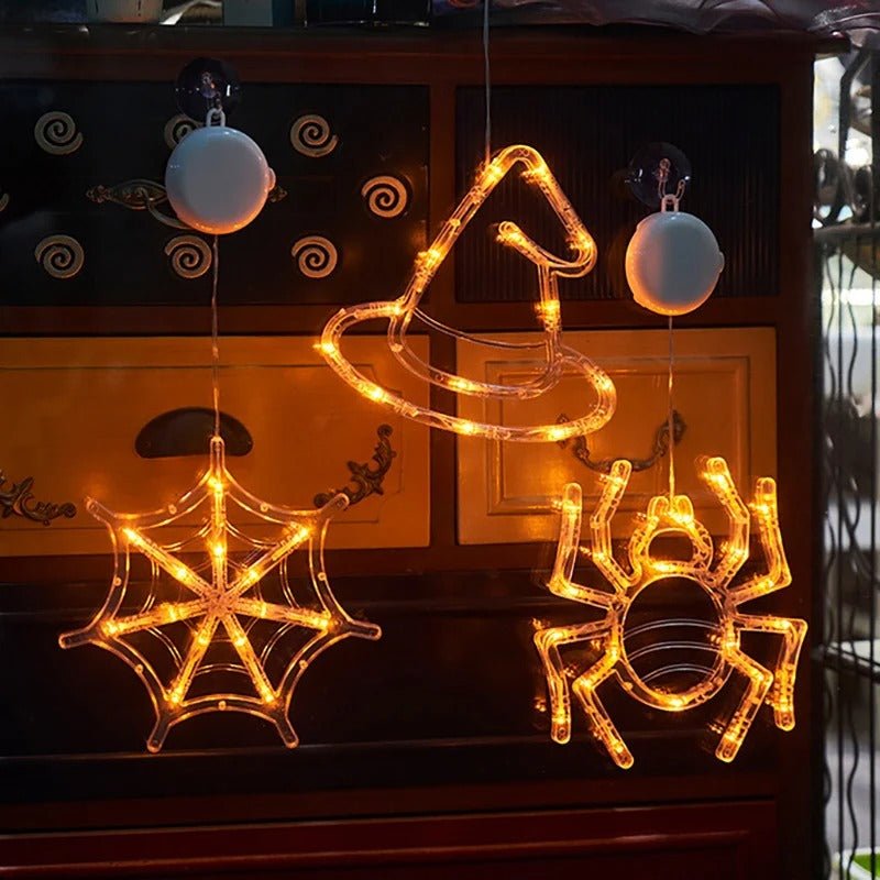 LED Festive Glass Cling Decorative Accent Lights for October Holiday Displays | Thomler
