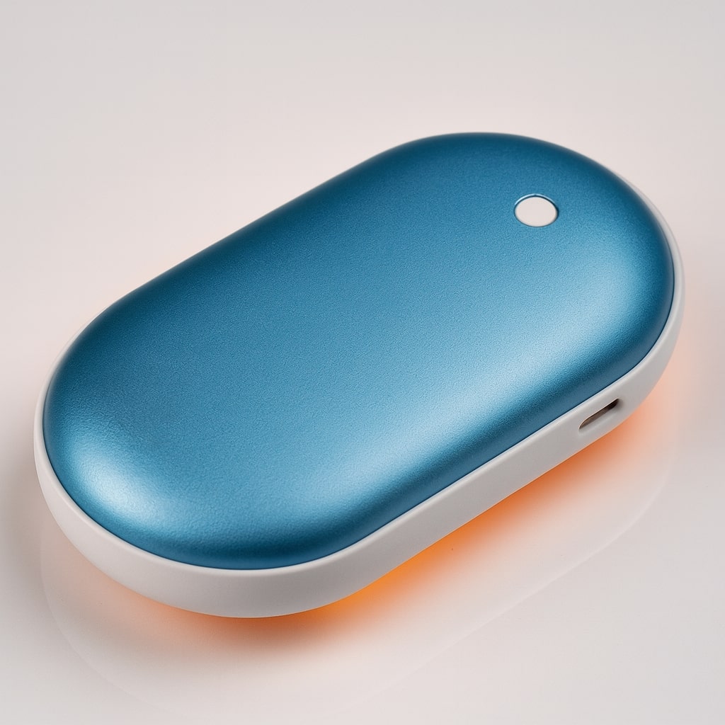 Rechargeable Hand Warmer with Power Bank – Dual-Sided Heat, 3 Temperature Settings, USB Charging for iPhone & Android | Thomler