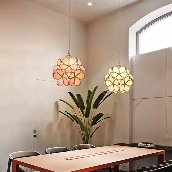 Pendant Light Glass Brass E27 Gold Dining Room Bedroom Hanging Ceiling Lamp Adjustable 150.0 cm Cord Vintage Style | Thomler