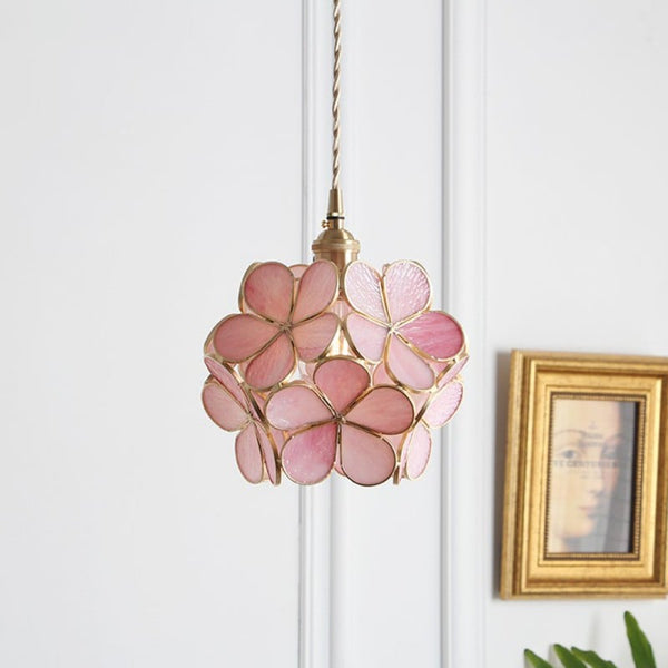 Pendant Light Glass Brass E27 Gold Dining Room Bedroom Hanging Ceiling Lamp Adjustable 150.0 cm Cord Vintage Style | Thomler