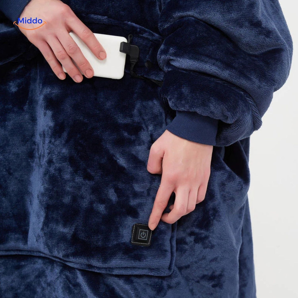 USB-Powered Heated Pullover with Triple-Zone Warmth for Men & Women | Thomler