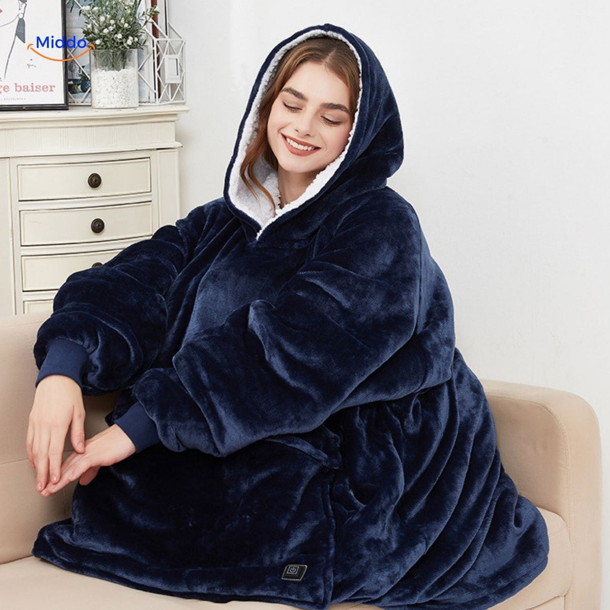 USB-Powered Heated Pullover with Triple-Zone Warmth for Men & Women | Thomler