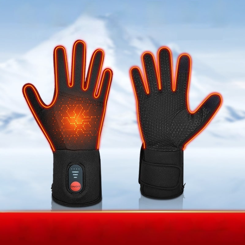 Battery-Powered Winter Gloves with 3-Level Heating & Phone-Touch Fingertips for Cold Weather | Thomler