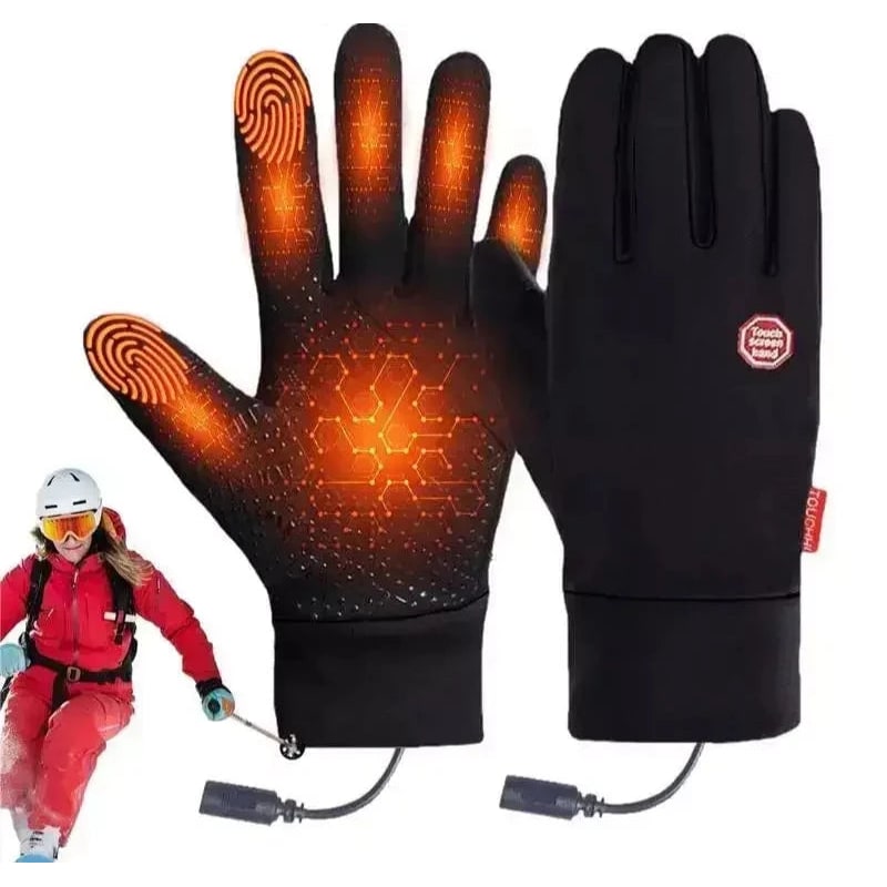 USB-Powered Heated Winter Gloves with Touchscreen Fingertips & Non-Slip Palm | Thomler