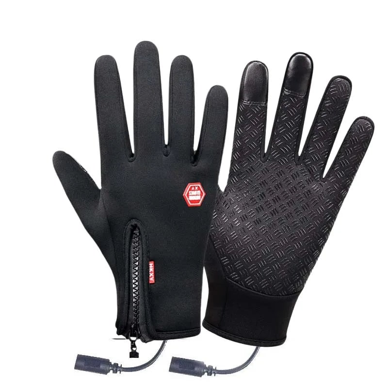 USB-Powered Heated Winter Gloves with Touchscreen Fingertips & Non-Slip Palm | Thomler