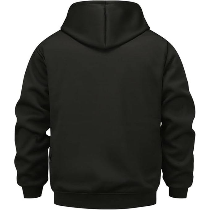 USB-Powered Heated Hoodie with Full Zip, Drawstring Hood & Adjustable Heat Zones for Winter Warmth | Thomler