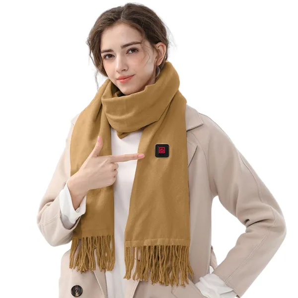 USB Heated Neck Scarf – Adjustable Temperature Fleece Winter Wrap for Men & Women | Thomler