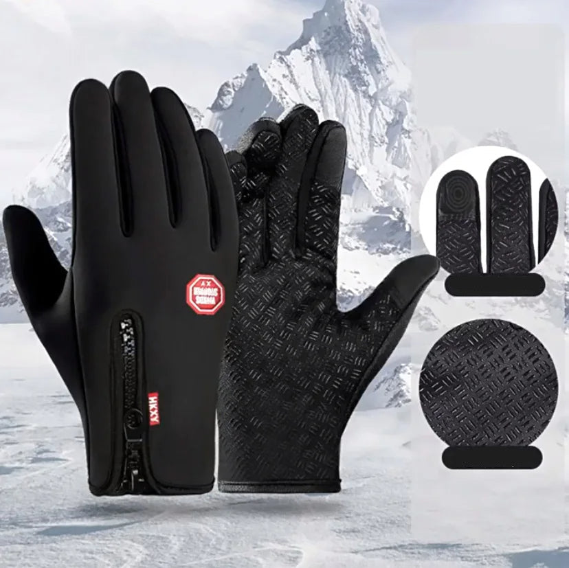 Rechargeable Heated Winter Gloves with 3-Level Temperature Control for Cold Weather Outdoor Activities | Touchscreen Compatible Thermal | Thomler