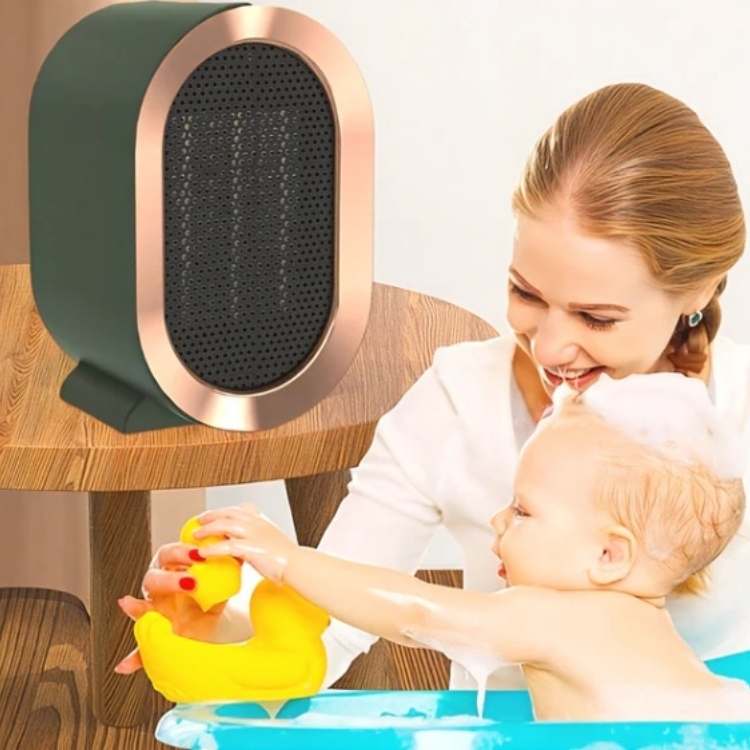Portable Ceramic Heater 20.0 m² Compact Quiet Indoor Desk Bedroom Fan Heater Energy Efficient Personal Space Warmer | Thomler
