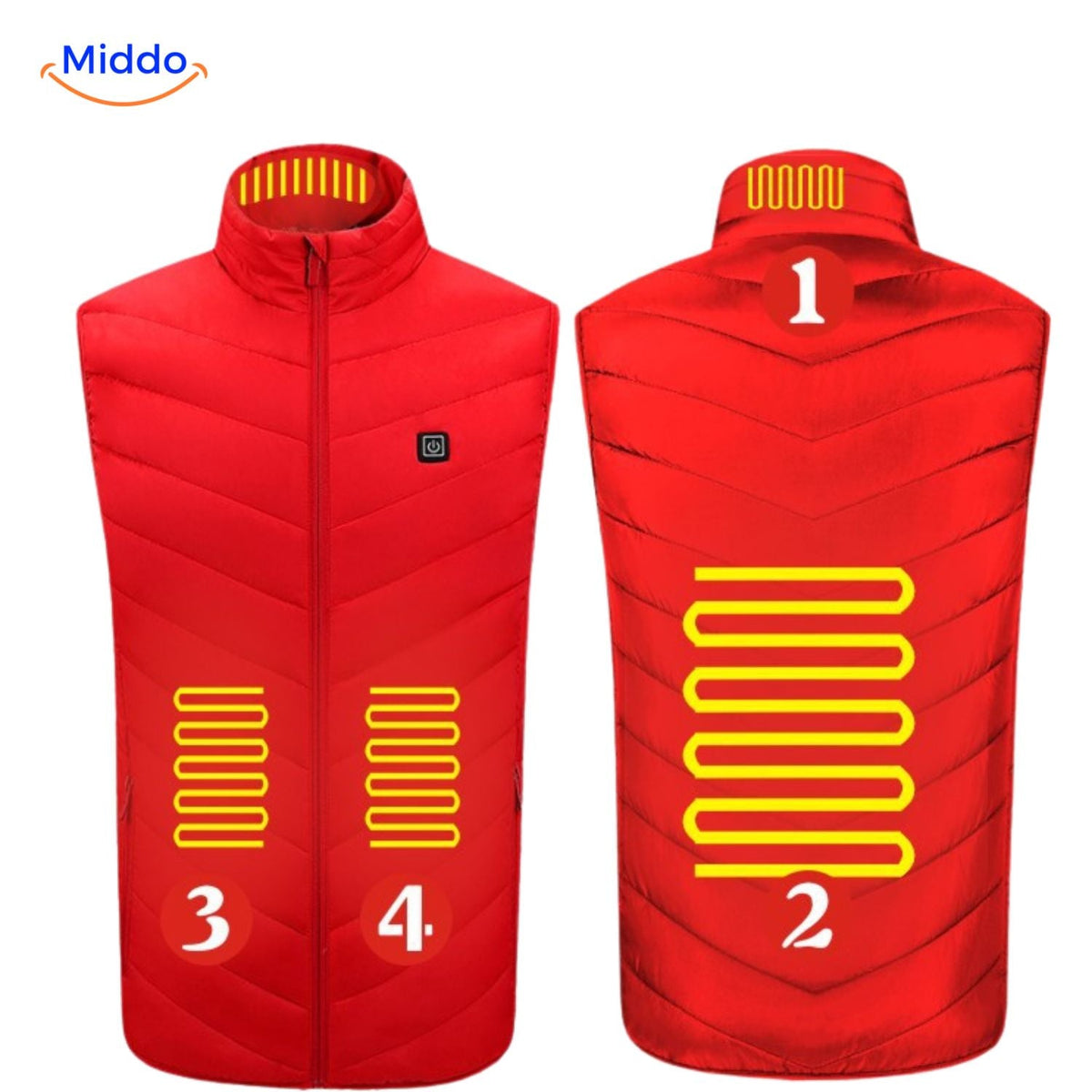 USB Heated Vest with 3 Temperature Settings for Men – Lightweight, Insulated Winter Warmth for Hiking, Outdoor Work & Daily Commutes | Thomler