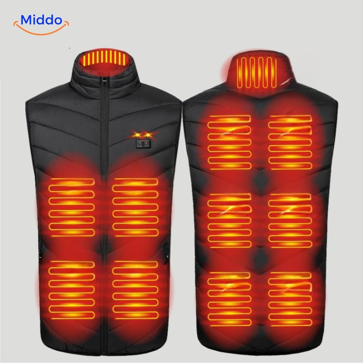 USB Heated Vest with 3 Temperature Settings for Men – Lightweight, Insulated Winter Warmth for Hiking, Outdoor Work & Daily Commutes | Thomler