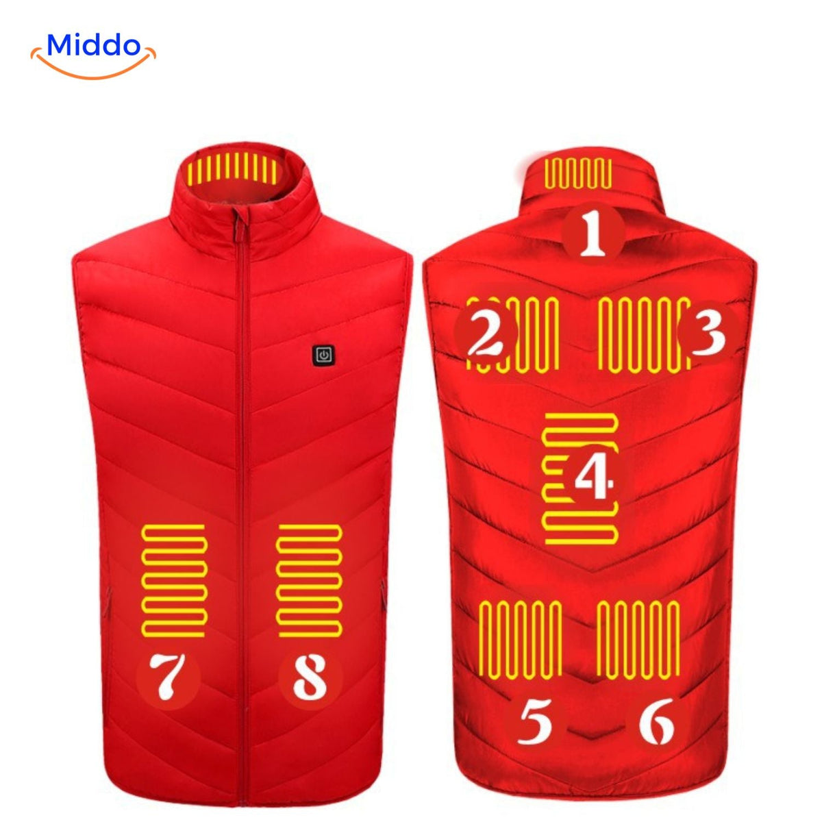 USB Heated Vest with 3 Temperature Settings for Men – Lightweight, Insulated Winter Warmth for Hiking, Outdoor Work & Daily Commutes | Thomler