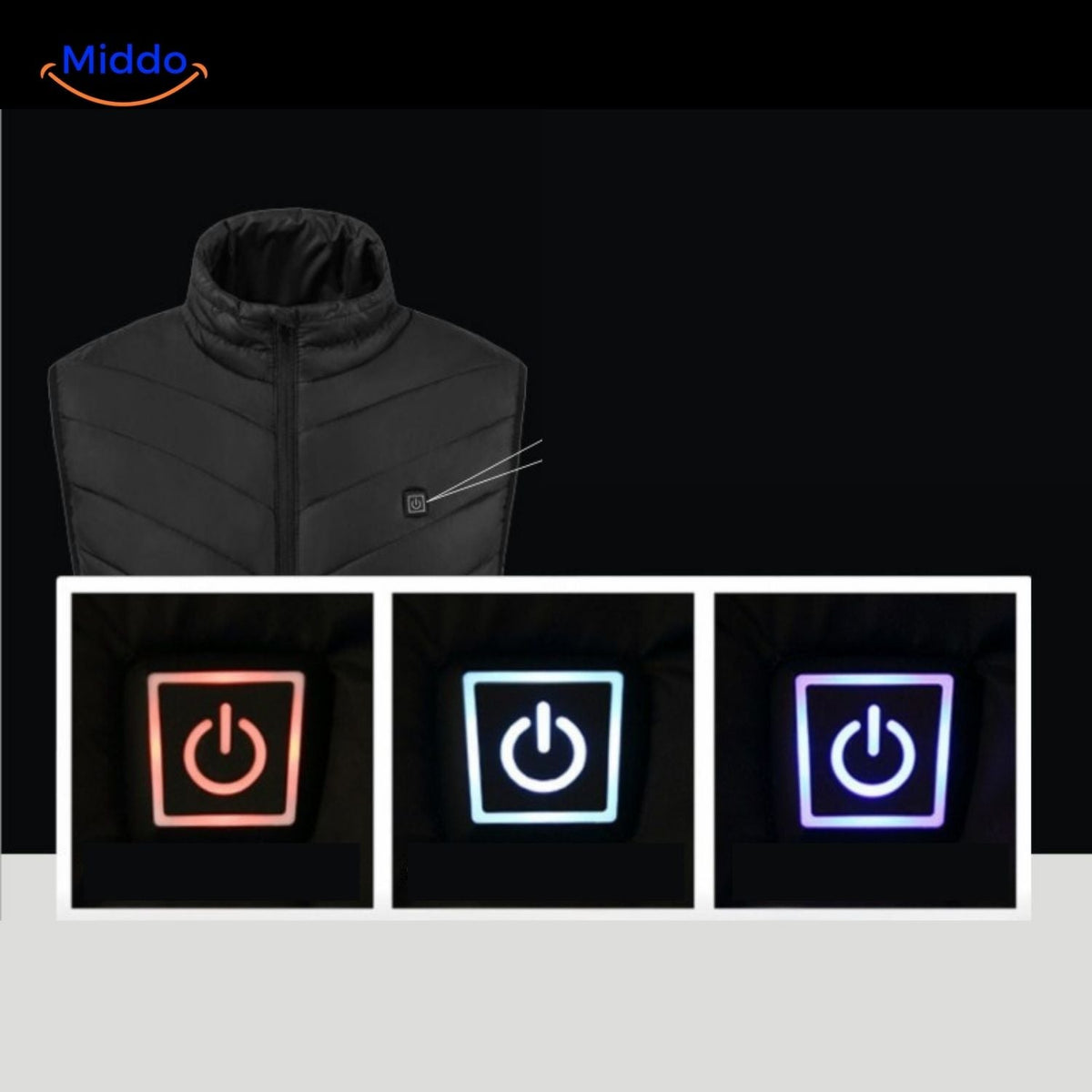 USB Heated Vest with 3 Temperature Settings for Men – Lightweight, Insulated Winter Warmth for Hiking, Outdoor Work & Daily Commutes | Thomler