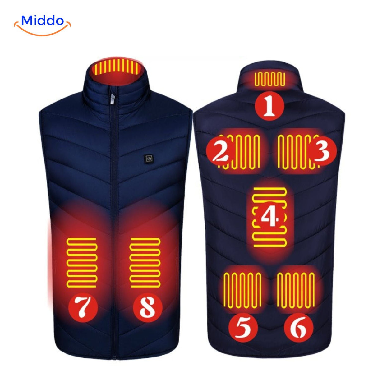 USB Heated Vest with 3 Temperature Settings for Men – Lightweight, Insulated Winter Warmth for Hiking, Outdoor Work & Daily Commutes | Thomler