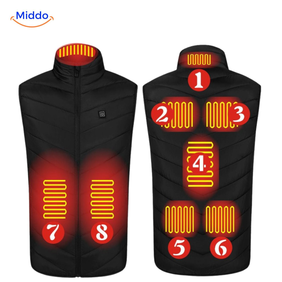 USB Heated Vest with 3 Temperature Settings for Men – Lightweight, Insulated Winter Warmth for Hiking, Outdoor Work & Daily Commutes | Thomler