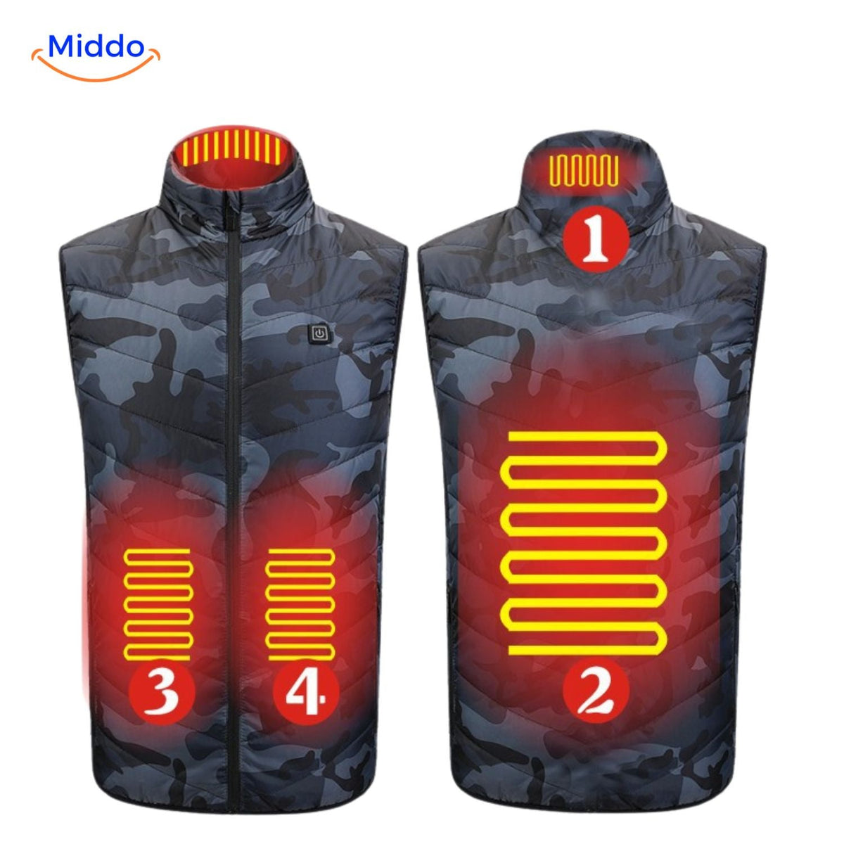 USB Heated Vest with 3 Temperature Settings for Men – Lightweight, Insulated Winter Warmth for Hiking, Outdoor Work & Daily Commutes | Thomler