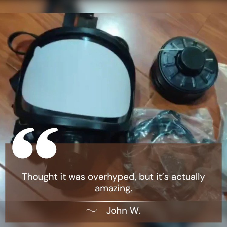 Full-Face Respirator with Built-In Hydration System & Audio Port for CBRN Protection | Thomler