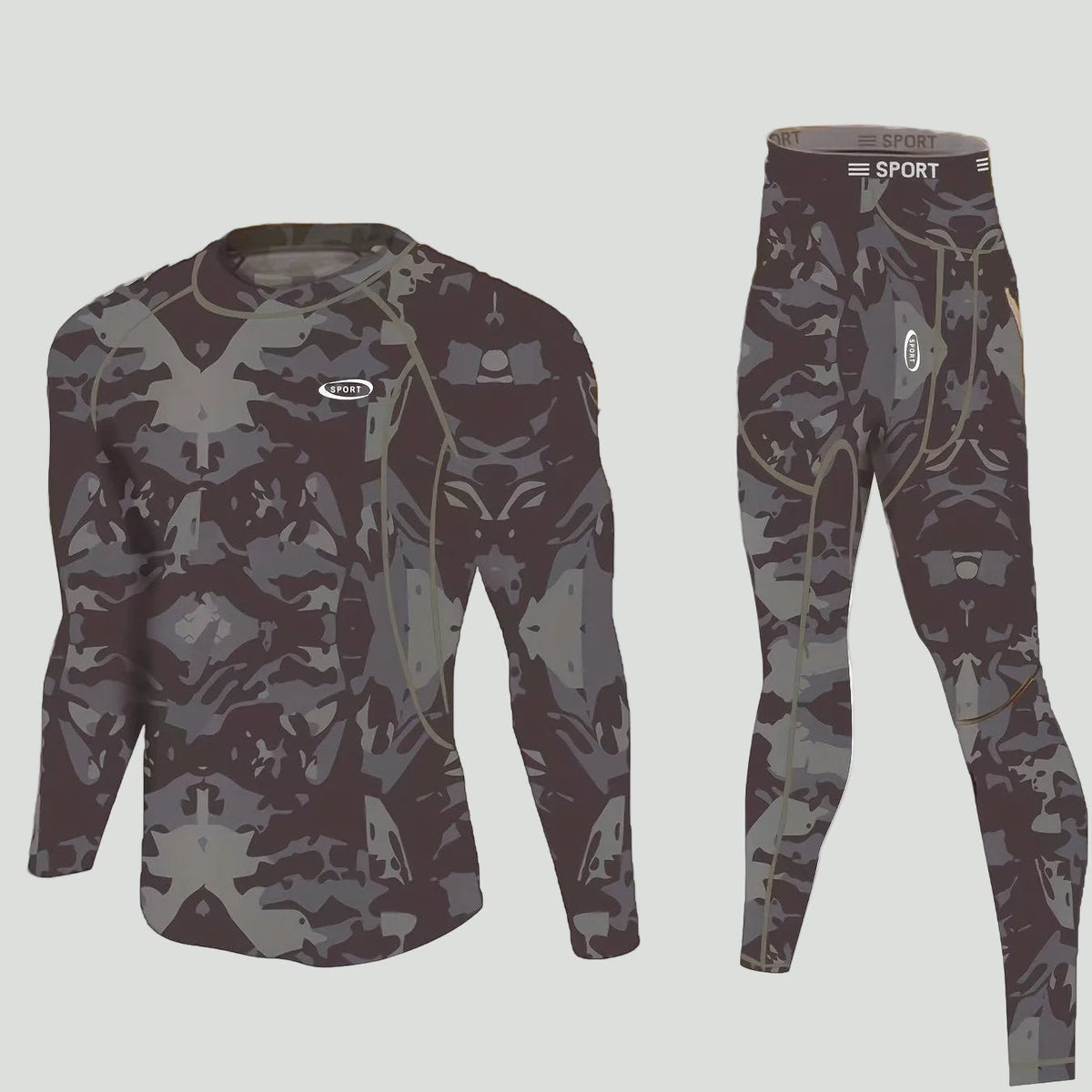 Men's Thermal Base Layer Set – Fitted Long Sleeve Top & Pants for Cold Weather | Thomler