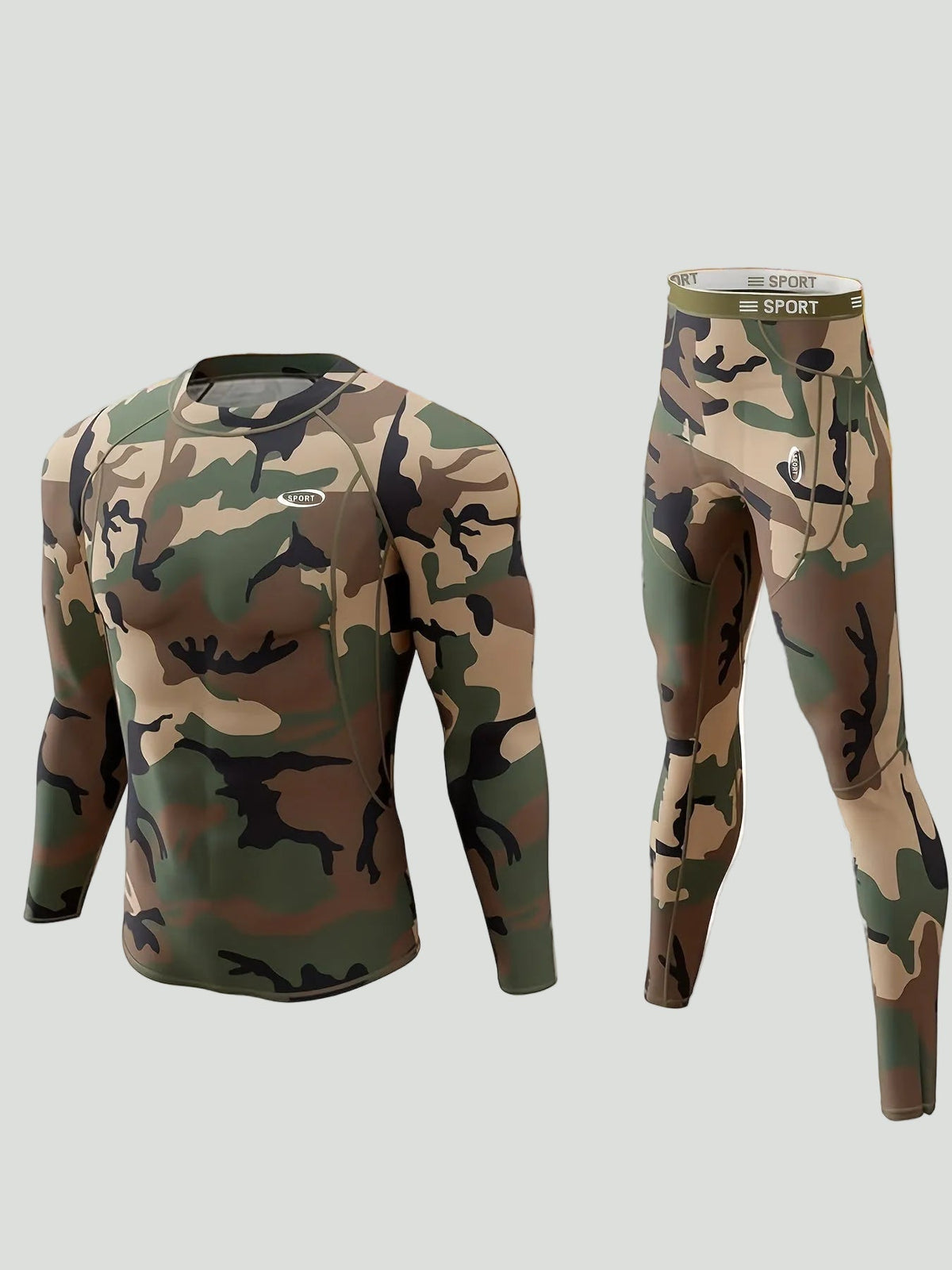 Men's Thermal Base Layer Set – Fitted Long Sleeve Top & Pants for Cold Weather | Thomler