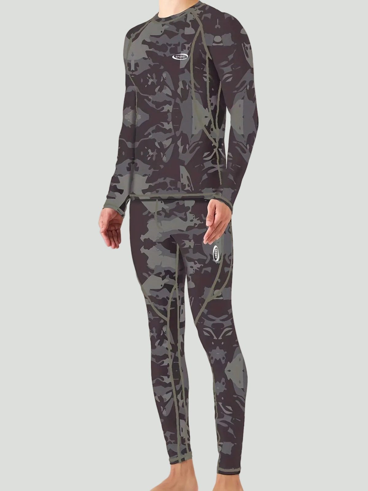 Men's Thermal Base Layer Set – Fitted Long Sleeve Top & Pants for Cold Weather | Thomler