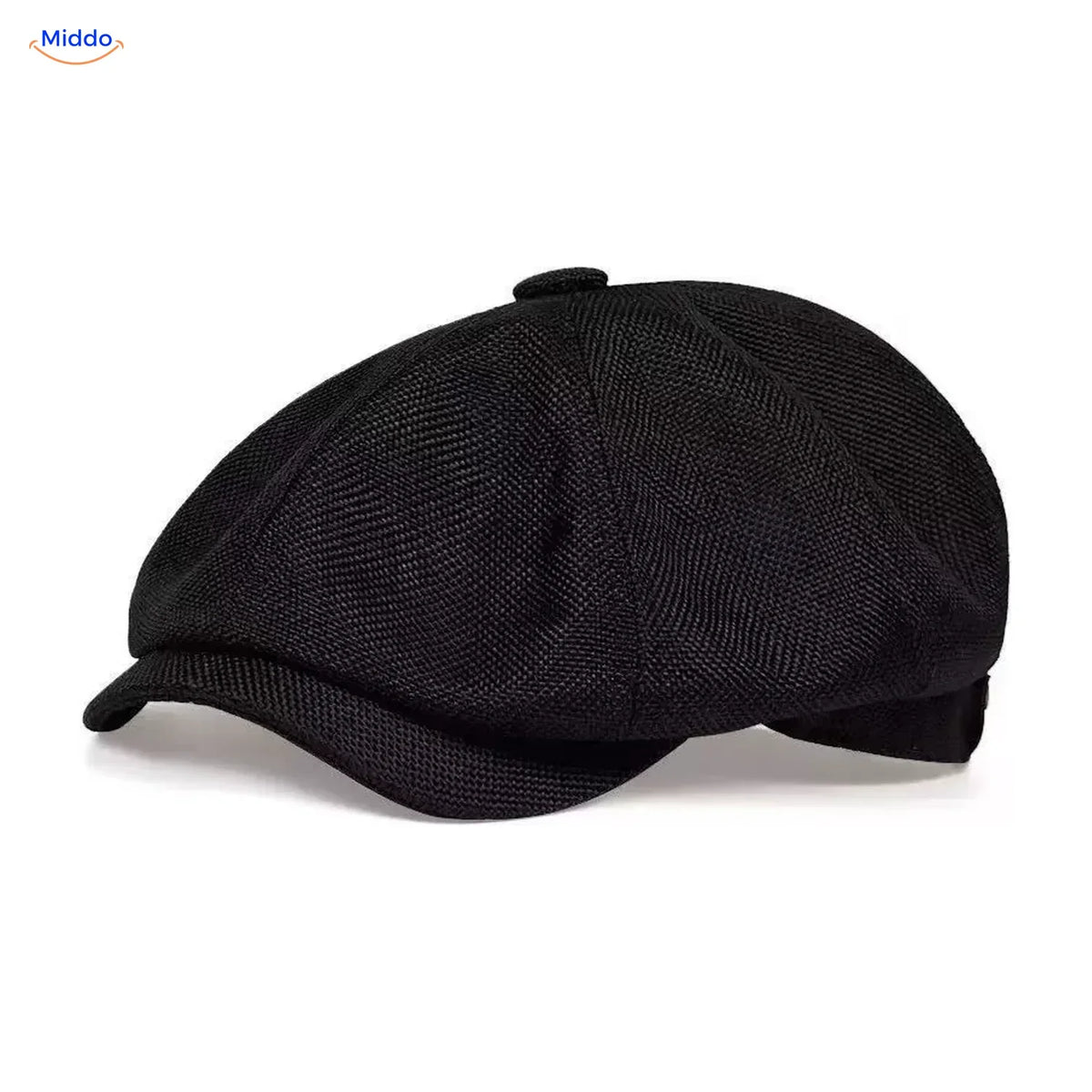 Retro 1920s 8-Panel Newsboy Cap for Men – Lightweight Foldable Driver Hat with Short Peak – One Size Casual Daily Flat Cap | Thomler