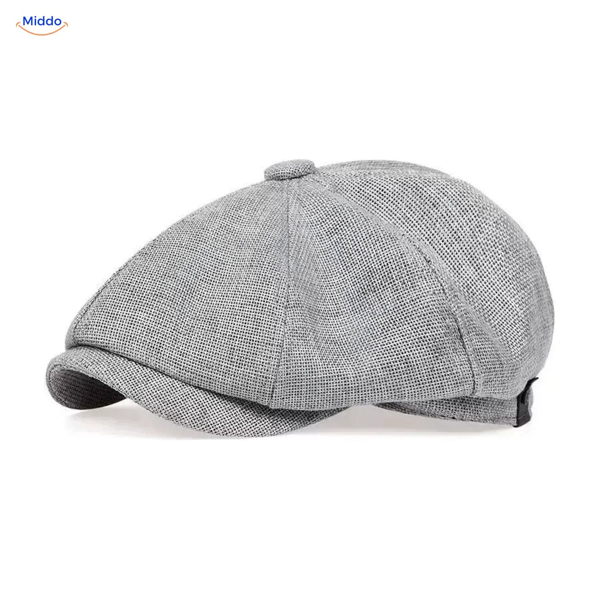 Retro 1920s 8-Panel Newsboy Cap for Men – Lightweight Foldable Driver Hat with Short Peak – One Size Casual Daily Flat Cap | Thomler
