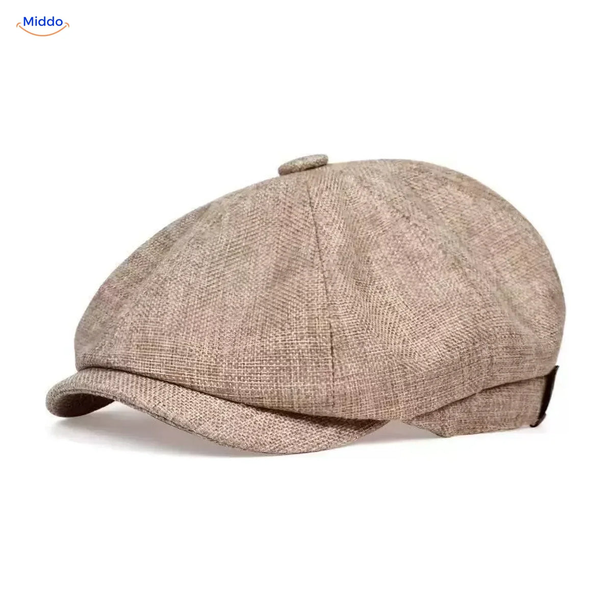 Retro 1920s 8-Panel Newsboy Cap for Men – Lightweight Foldable Driver Hat with Short Peak – One Size Casual Daily Flat Cap | Thomler