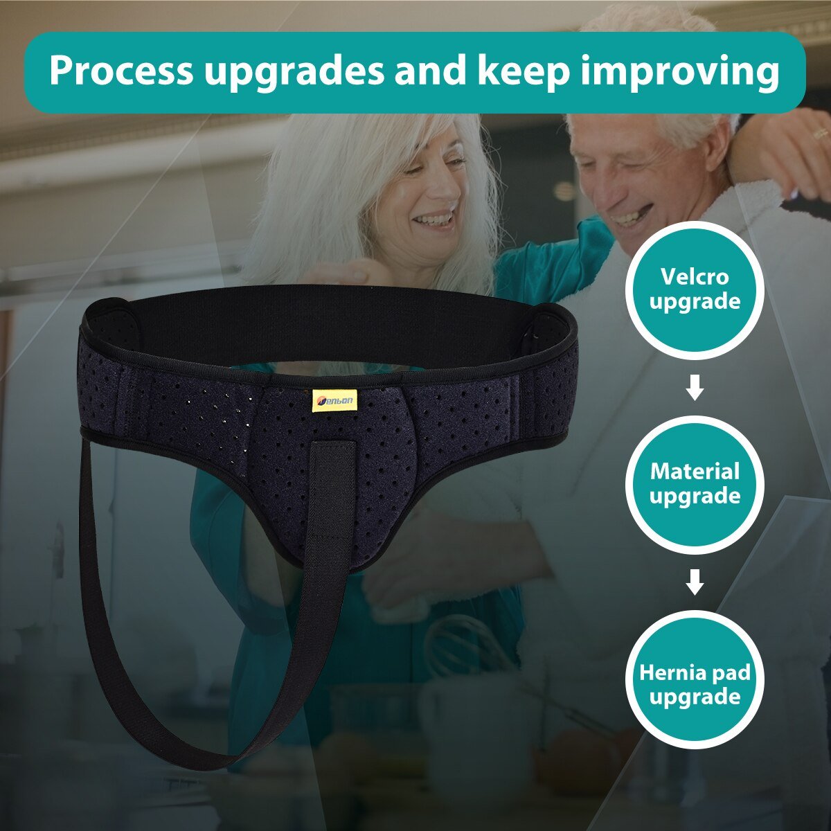 Adjustable Inguinal Hernia Support Truss with Removable Compression Pad for Men & Women Post-Surgery Recovery & Daily Comfort | Thomler
