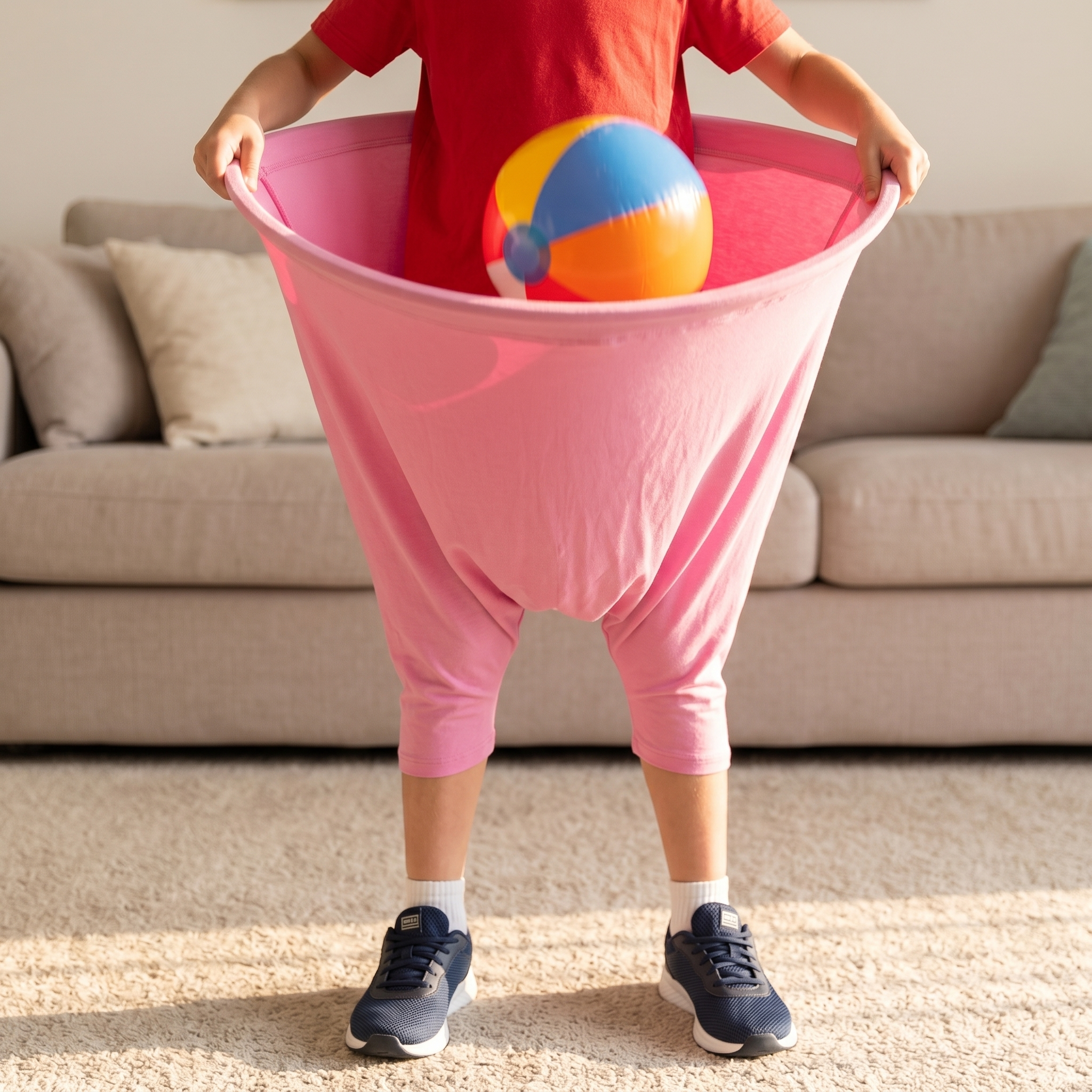 Oversized Wearable Catch-Basket Party Activity for Kids Adults Family Gatherings Backyard Indoor Outdoor Fun with Inflatable Balls Hand Pump | Thomler