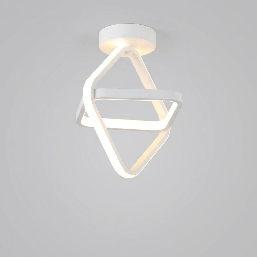 Ceiling Light Aluminum Double Ring 24.0 cm Warm White Living Room Bedroom Hallway LED Lamp Minimalist Modern Design | Thomler