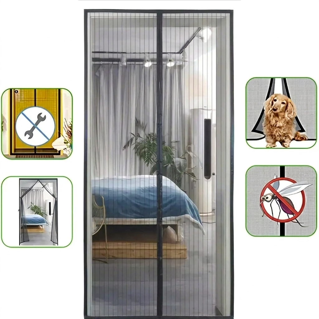 Magnetic Screen Door with Auto-Close – Hands-Free Entry for Patios & Decks | Thomler
