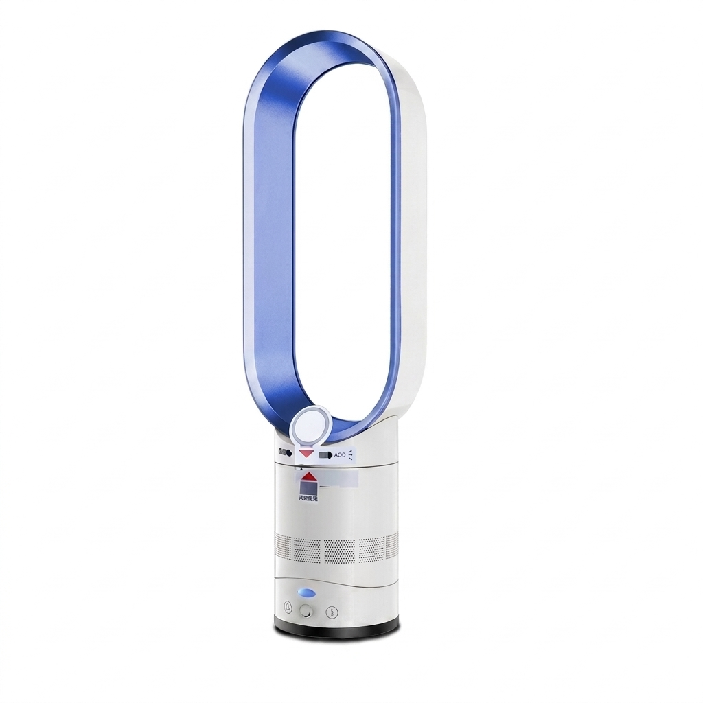 Tower Fan with Air Purifier & Ionizer – Bladeless Oscillating Cooling Fan with 8 Speeds for Bedroom, Office & Living Room | Thomler