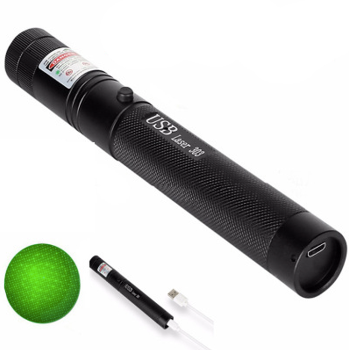 Rechargeable Tactical Laser Pointer with Adjustable Focus Beam for Presentations, Stargazing & Outdoor Use | USB Powered Long Distance | Thomler