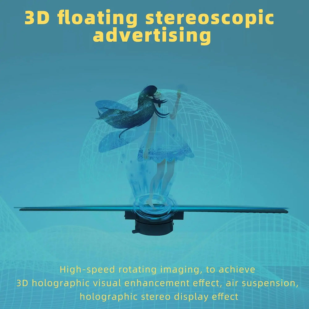 3D Holographic Fan Display – App-Controlled Floating LED Projector for Retail, Events & Advertising | Thomler