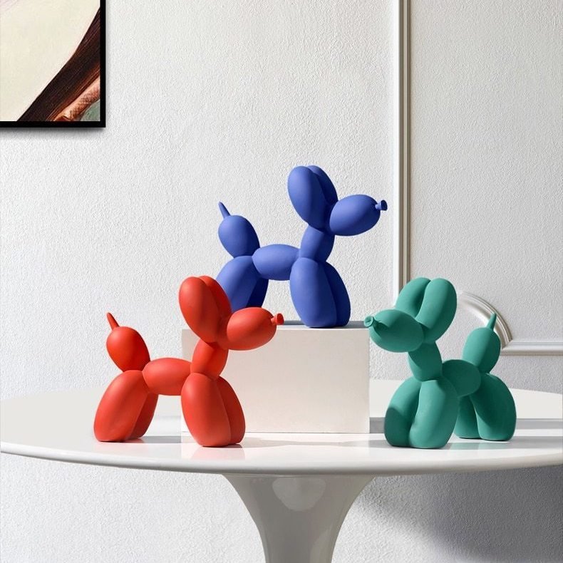 Decorative Sculpture Resin 21.5 cm Balloon Dog Modern Living Room Office Abstract Ornament Gift | Thomler