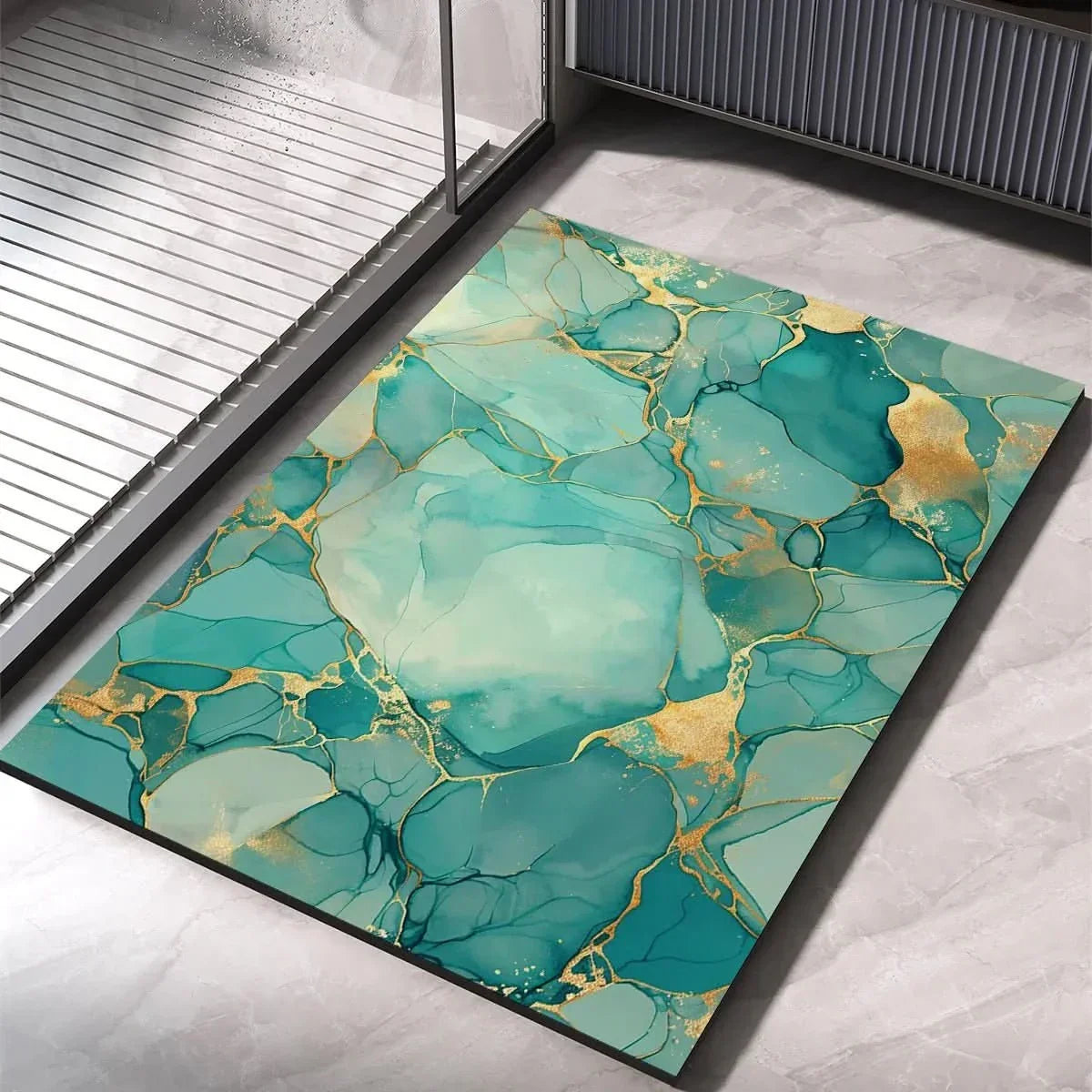 Fast-Drying Diatomaceous Earth Bath Mat with Non-Slip Base for Shower & Bathroom | Thomler