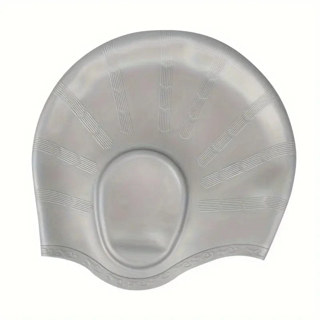 Silicone Swim Cap with Ear Pockets for Pool Training & Long Hair Protection – Waterproof & Tear-Resistant | Thomler
