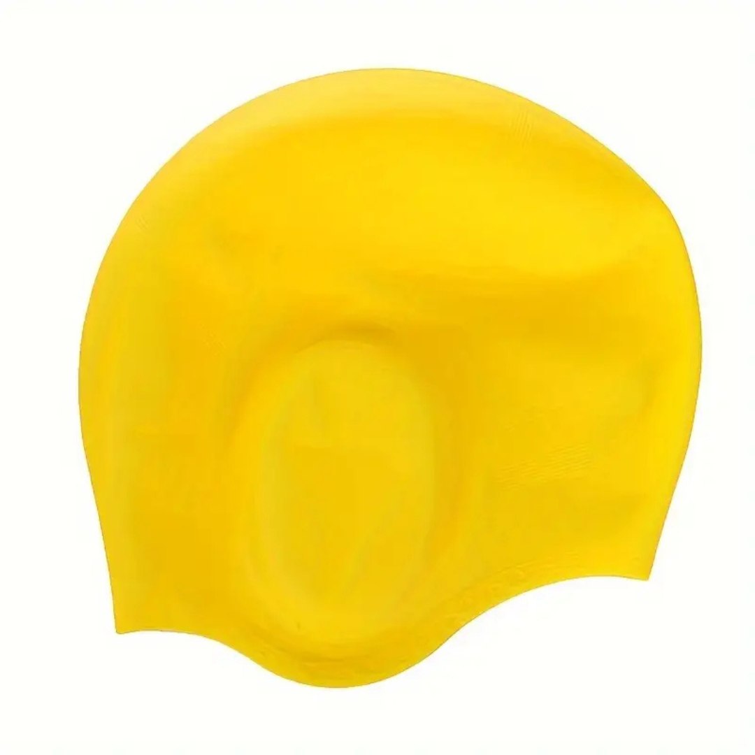 Silicone Swim Cap with Ear Pockets for Pool Training & Long Hair Protection – Waterproof & Tear-Resistant | Thomler