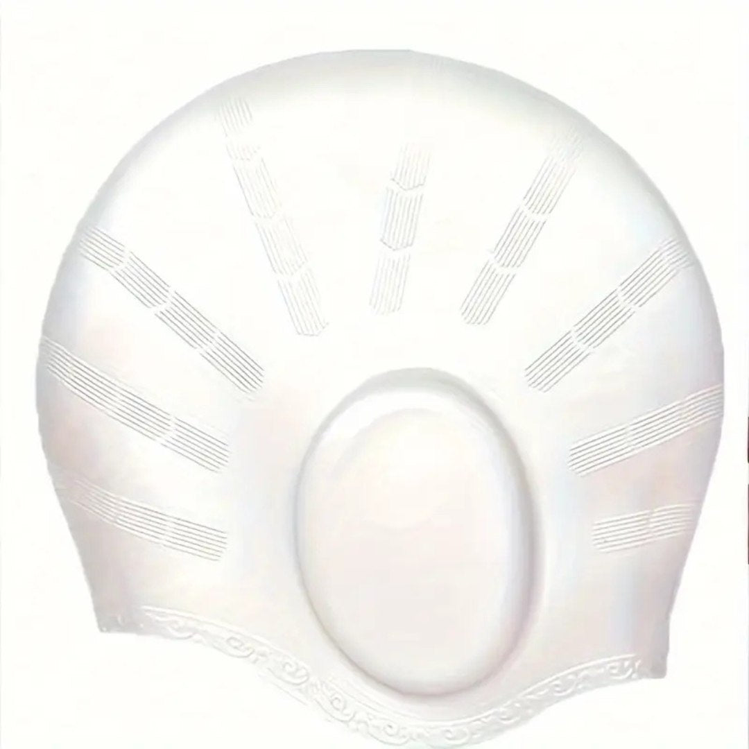 Silicone Swim Cap with Ear Pockets for Pool Training & Long Hair Protection – Waterproof & Tear-Resistant | Thomler