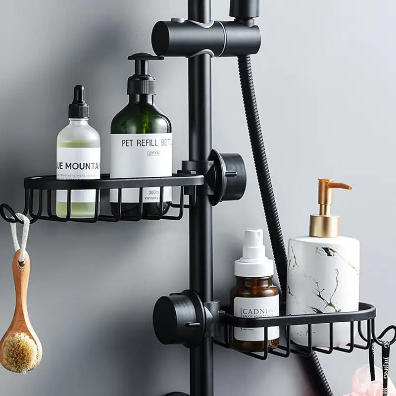 Shower Caddy Organizer for Showerhead – Rust-Proof Hanging Shelf for Bathroom Storage Shampoo Soap Holder | Thomler